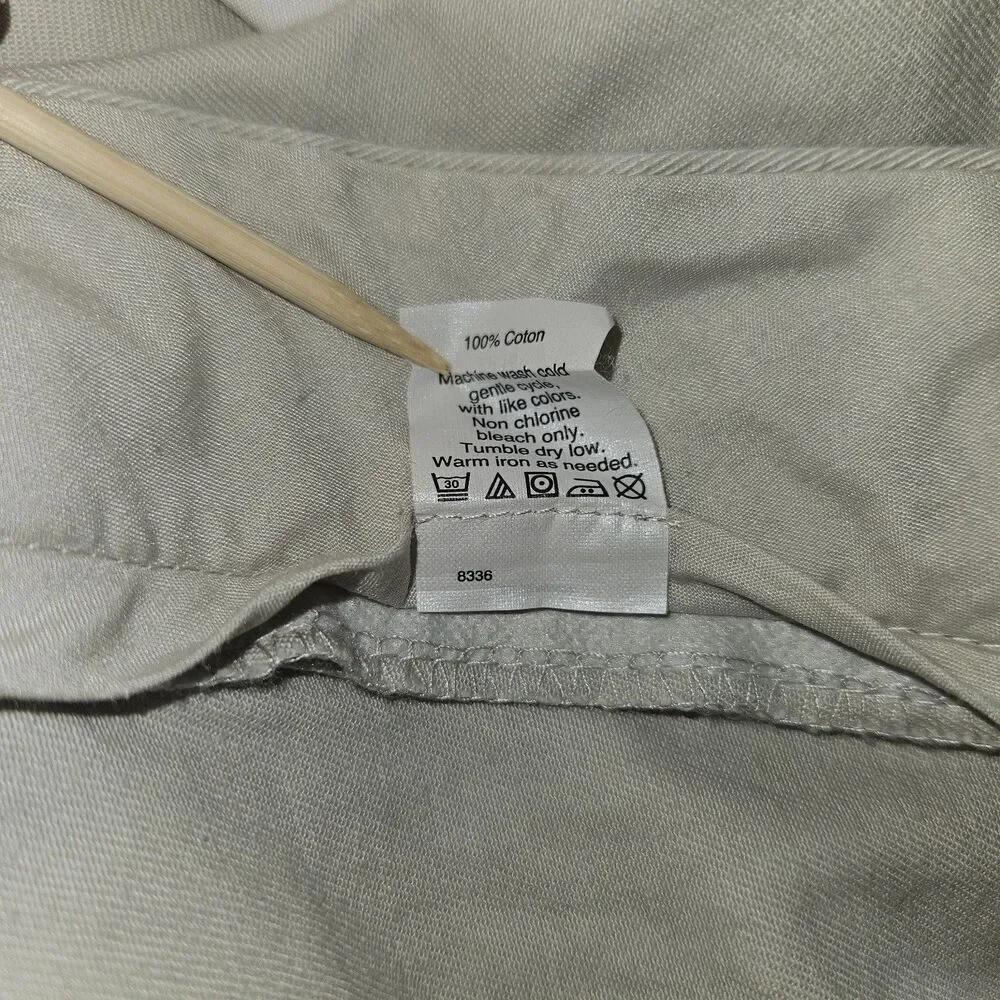 J.Crew Mens Beige The Driggs Chino Pants 35x32 Khaki Preppy Classic